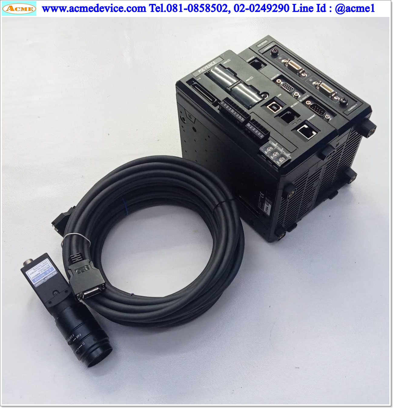 Keyence Multi-Camera Imaging Controller รุ่น XG-8700 & XG-H500M, Lens CA-LH50, F2.8/50mm., CA-CH5