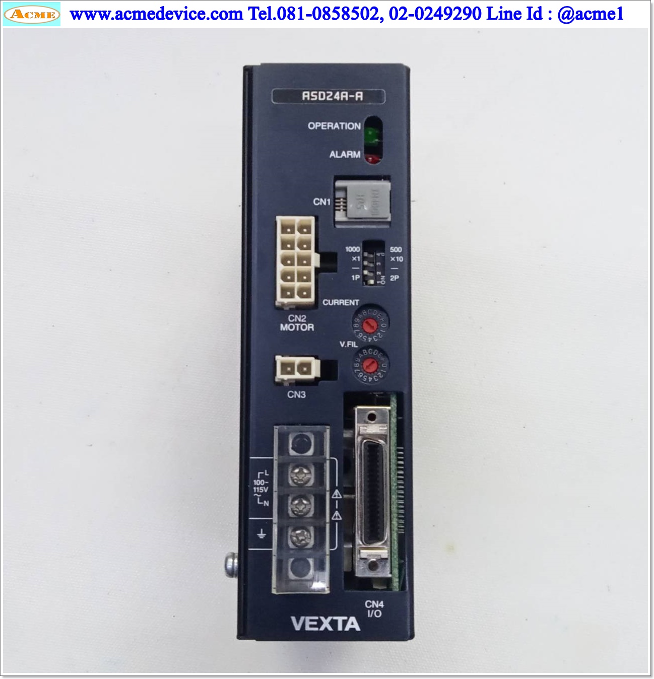 Closed Loop Stepper Oriental รุ่น ASD24A-A & Motor ASM66AA, 1.7A, 100-115Vac