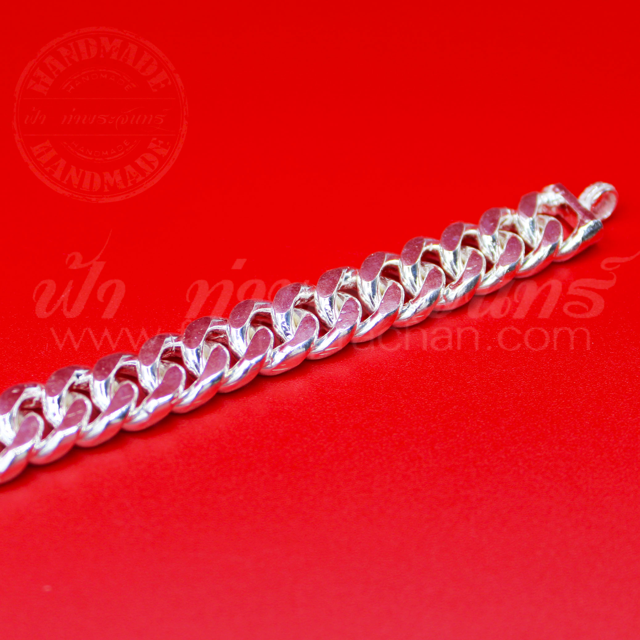 กำไลข้อมือเงินแท้ 92.5% ลายเลส