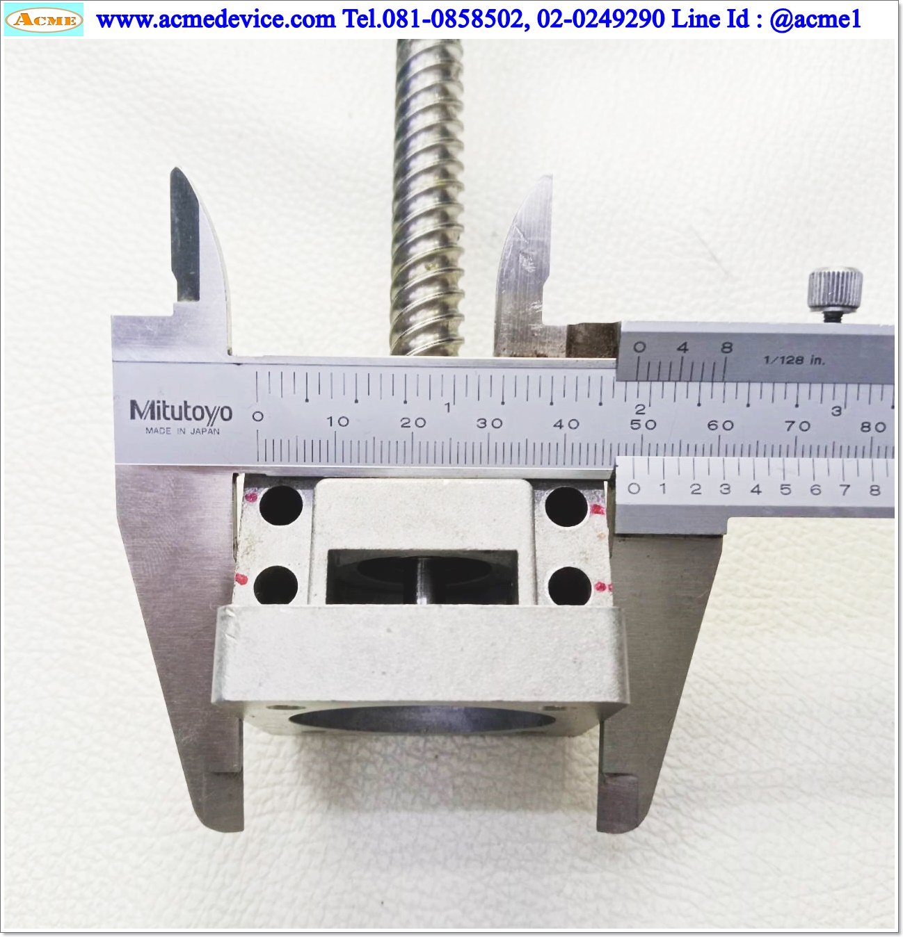 Ball Screw ??? รุ่น ???, ขนาดเพลา 12 mm. x 860 mm., Stroke 755 mm., Pit 16 mm.