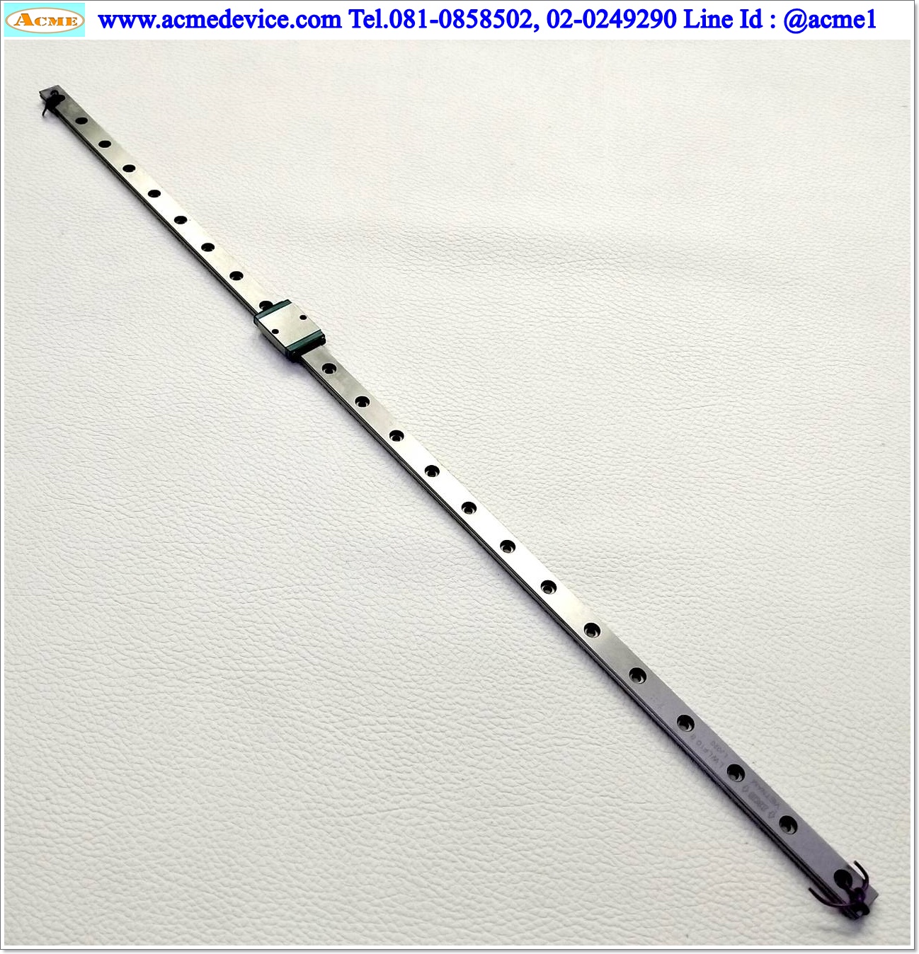 Linear Block and Rail IKO รุ่น MLF10, รางสไลด์ขนาด 10 mm x 460 mm.