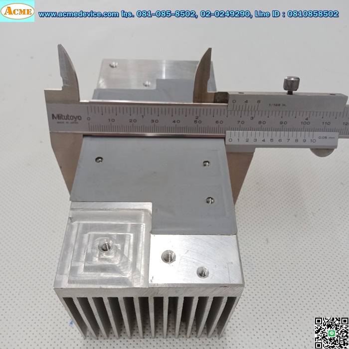 Heatsink, ฮีทซิงค์ แผ่นระบายความร้อน ขนาด 70 x 140 x 62 mm.