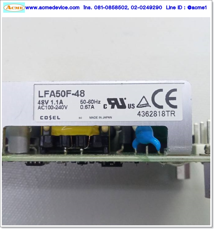 Power Supply Cosel รุ่น LFA50F-48, Output 48V, 1.1A, 50W