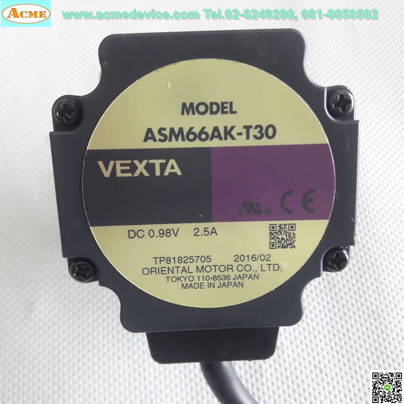 Closed Loop Stepper VEXTA รุ่น ASM66AK-T30, DC0.98V, 2.5A (Close Loop)