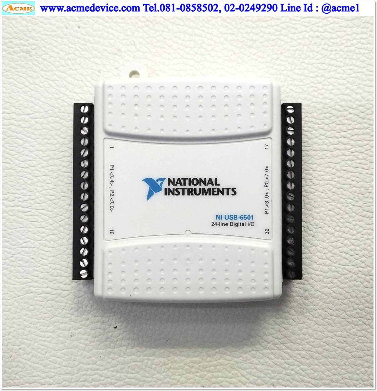 National Instruments รุ่น NI USB-6501, 24-Ch, Digital I/O Device