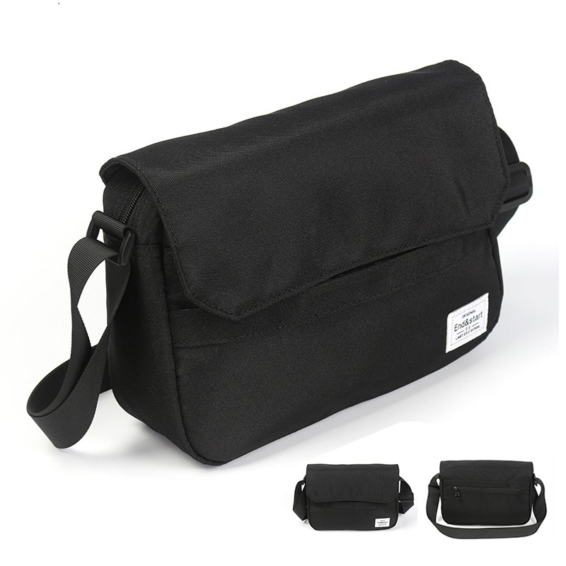 กระเป๋าแมสเซนเจอร์ กระเป๋าสะพายข้าง end&start | END001 black compact