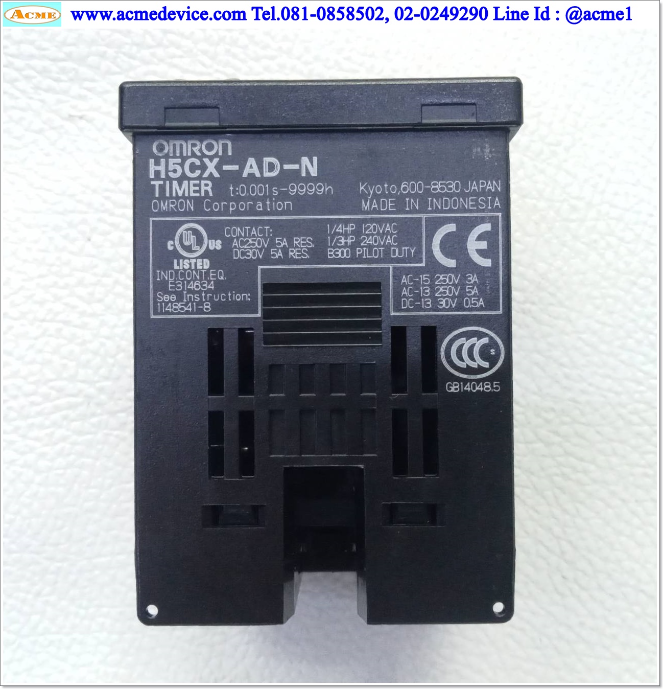 Timer Omron รุ่น H5CX-AD-N, 4 Digit, 12-24Vdc, 0.001s to 9999h