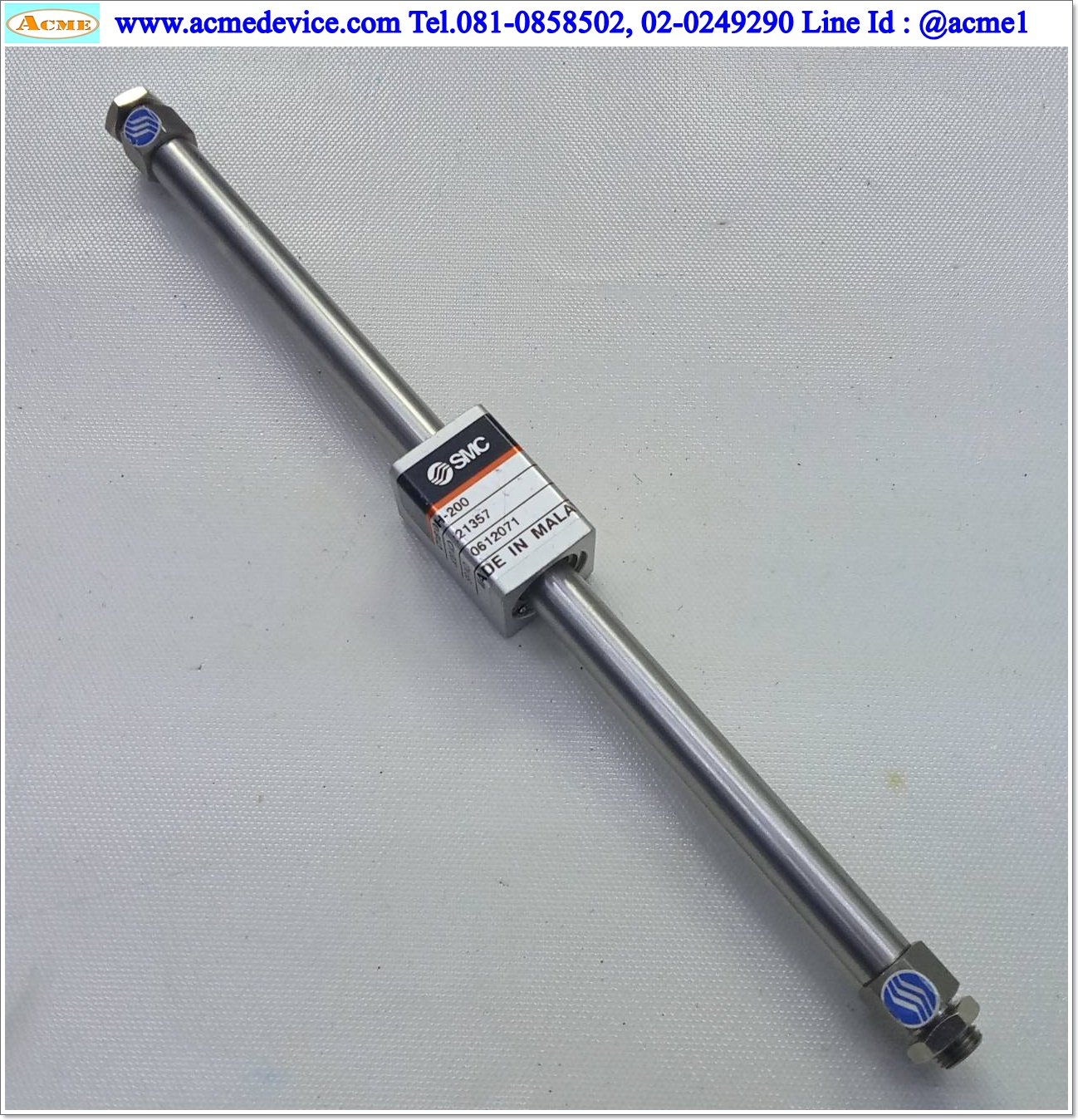 Rodless Cylinder SMC รุ่น CY1B10H-200, Bore 10 mm., Stroke 200 mm.
