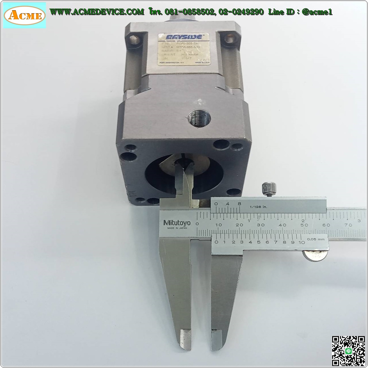 Gear Head Bayside รุ่น PS60-005, Ratio 5:1 (เพลาเข้า 9.5 mm, ออก 16 mm), for Stepping □ 57x57 ∅ 38