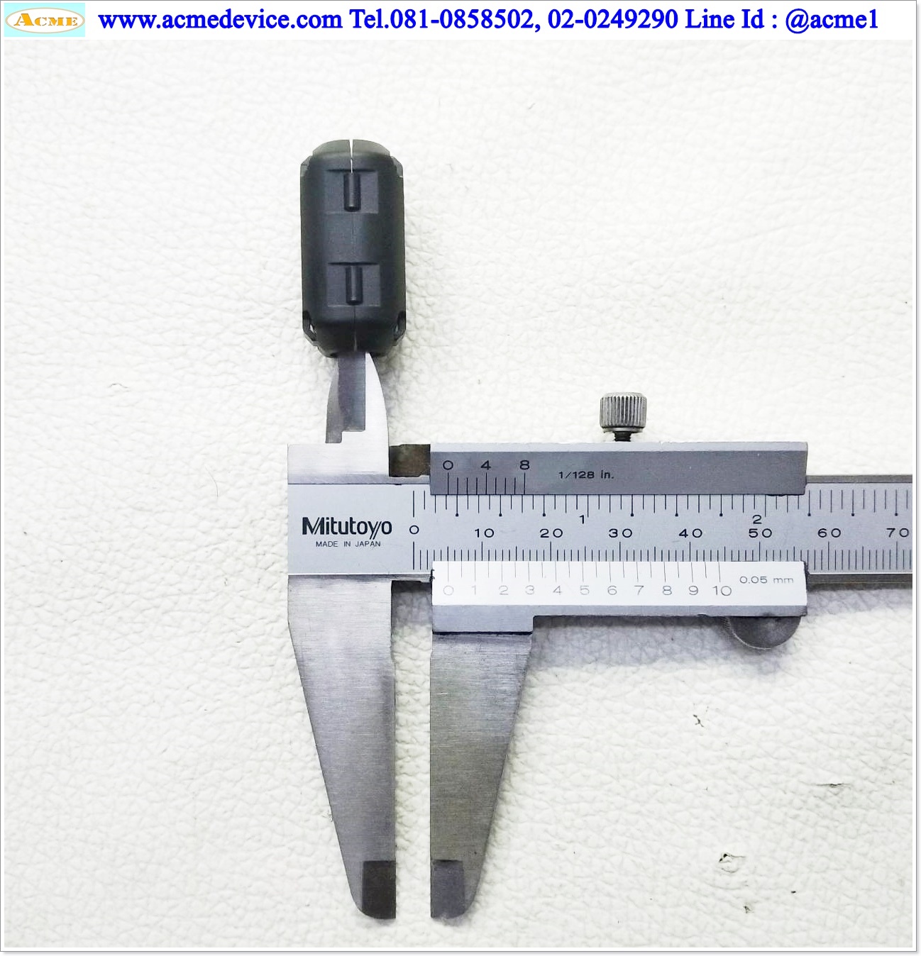 Ferrite Clamp, แกนเฟอร์ไรต์แบบข้อรัด รุ่น Dia.6 mm, ขนาด 16 mm x 30 mm