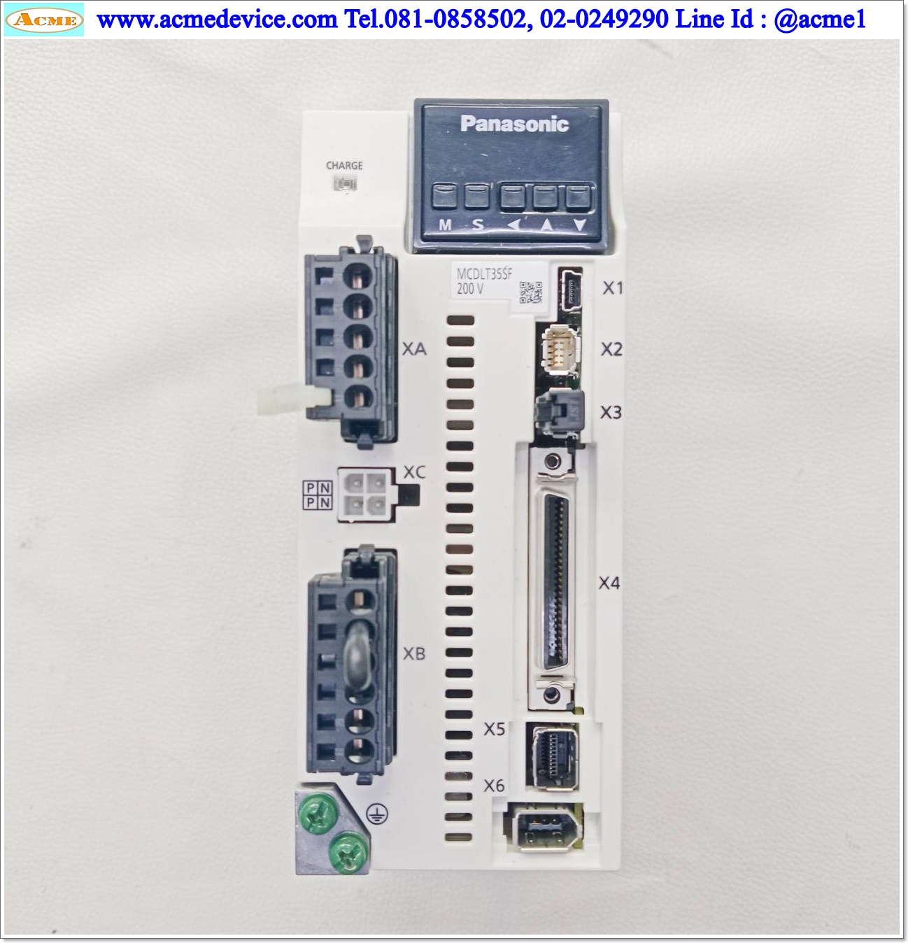 Servo Drive Panasonic รุ่น MCDLT35SF & Motor MHMF082L1U2M, 750W