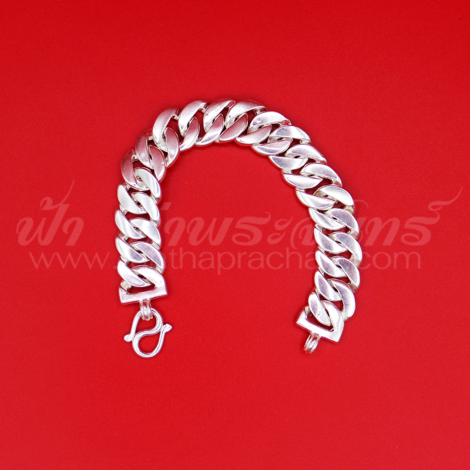 กำไลข้อมือเงินแท้ 92.5% ลายเลส