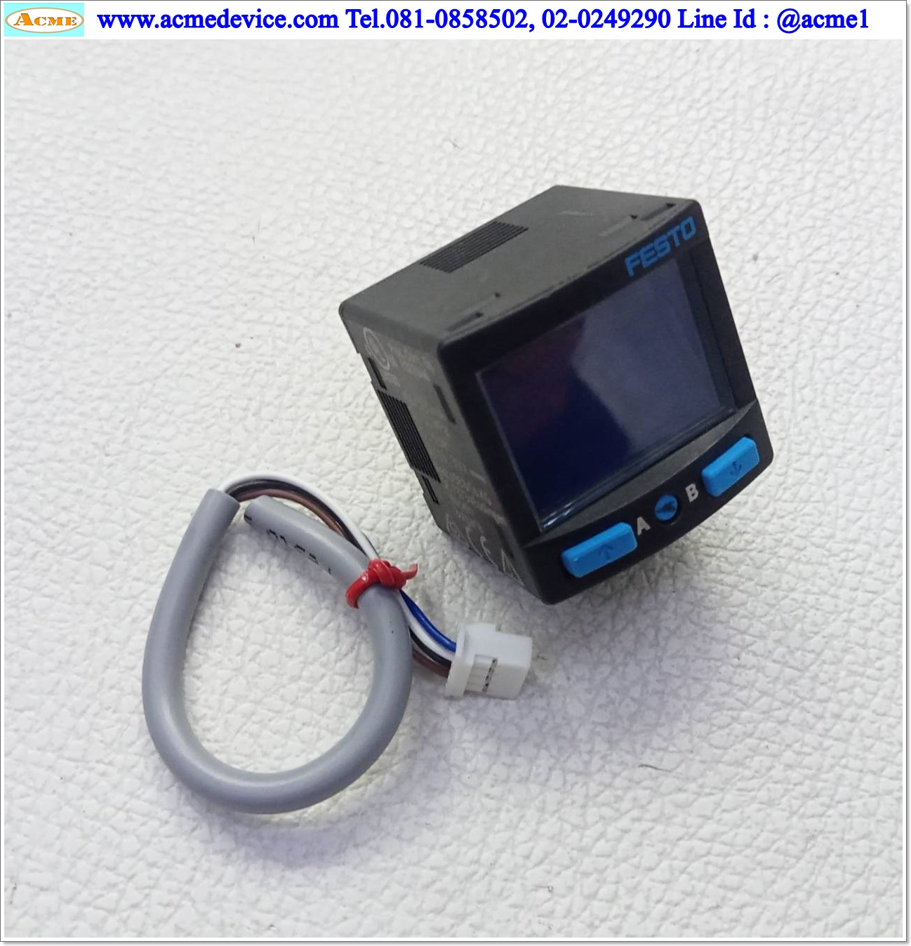 Vacuum Festo รุ่น SPAN-V1R-G18F-PN-PN-L1, 0 to -0.1MPa, NPN/PNP, NO/NC
