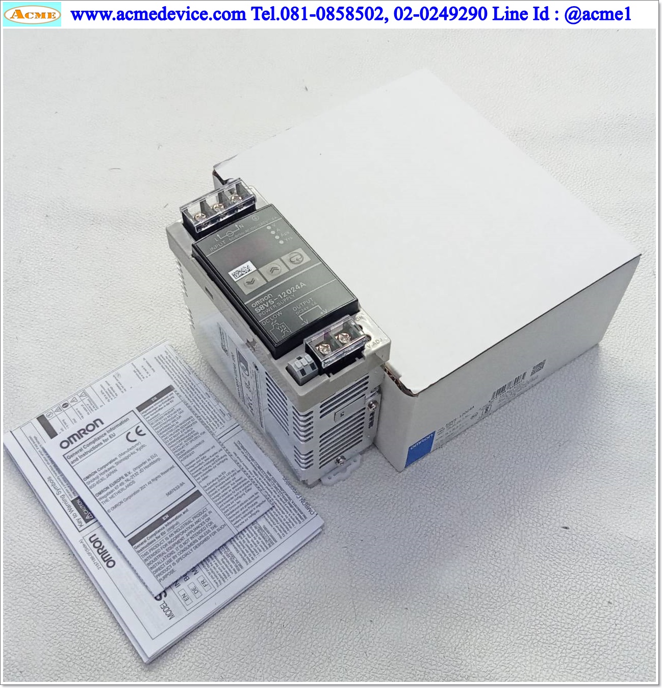 Power Supply Omron รุ่น S8VS-12024A, Output 24V, 5A, 120W