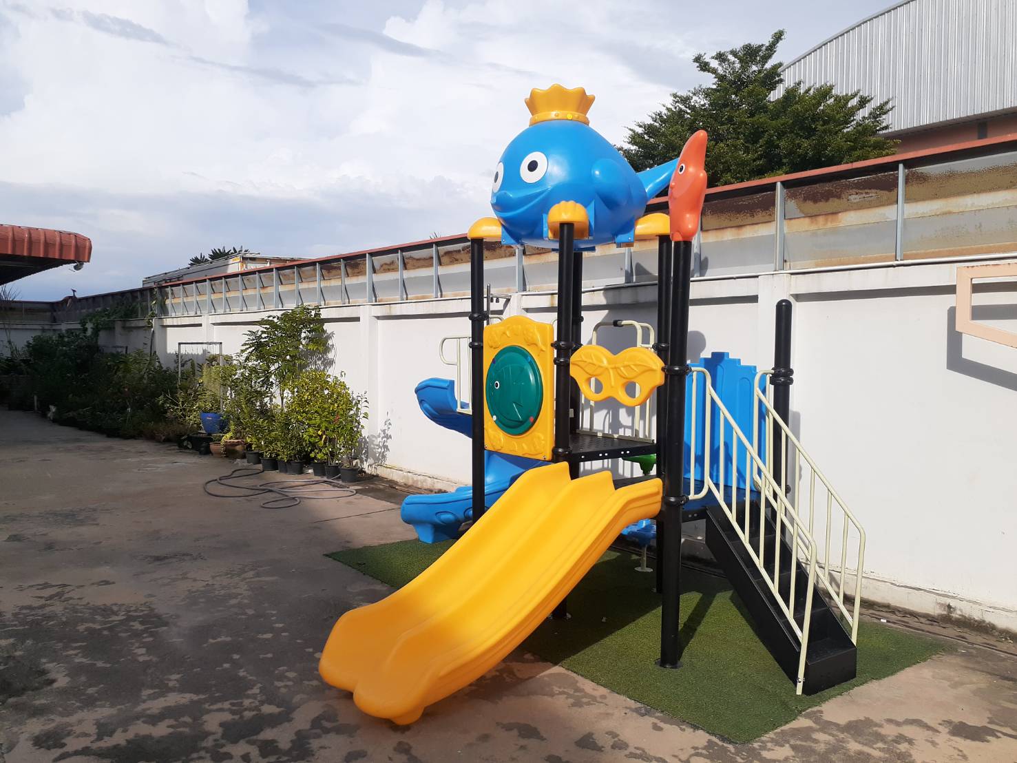 เครื่องเล่นสนาม ชุด FUNNY SEA เครื่องเล่นใต้ทะเลแสนสนุก