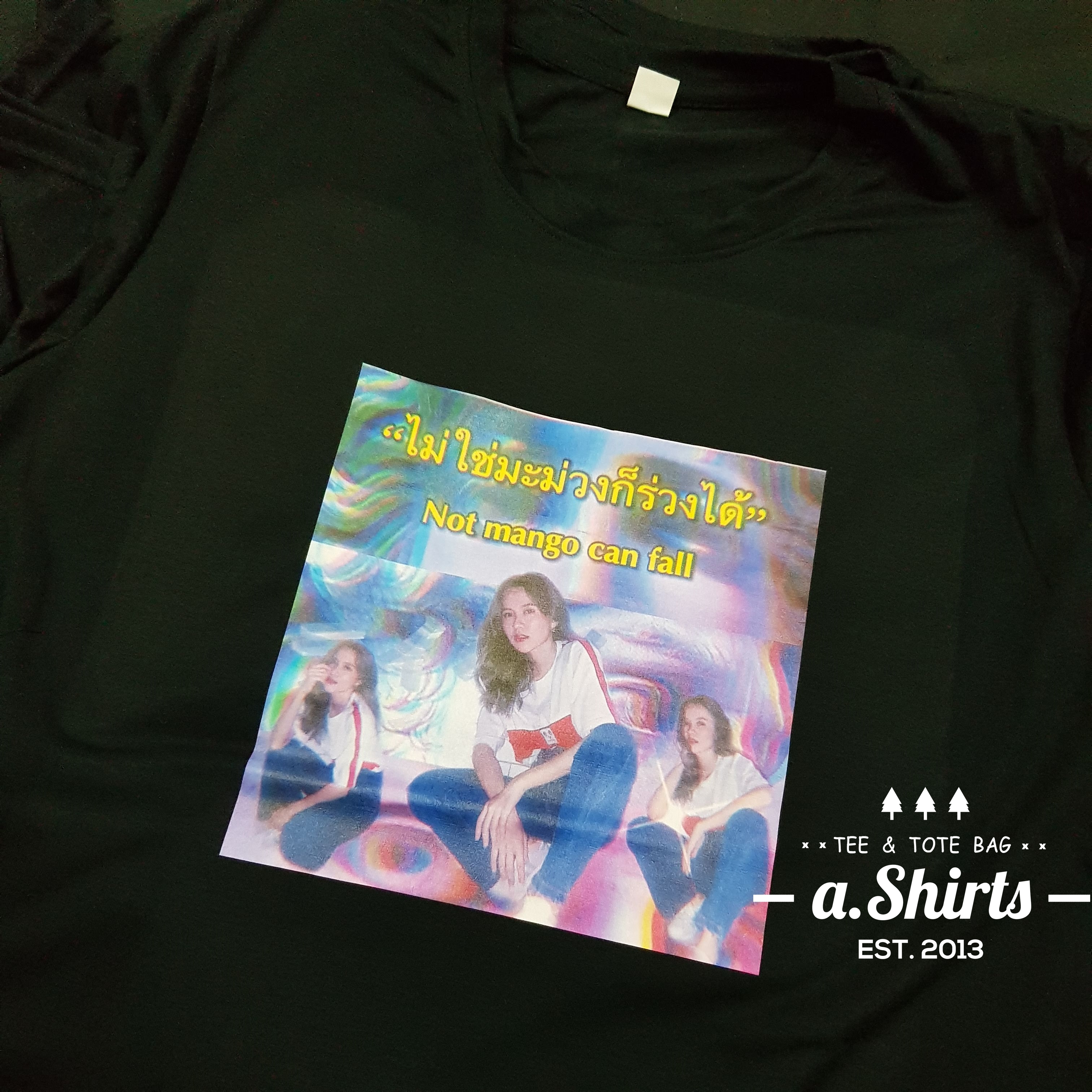 เสื้อยืดสั่งทำ ลายหน้าตัวเอง หน้าแฟน หน้าน้องหมา หน้าน้องแมว