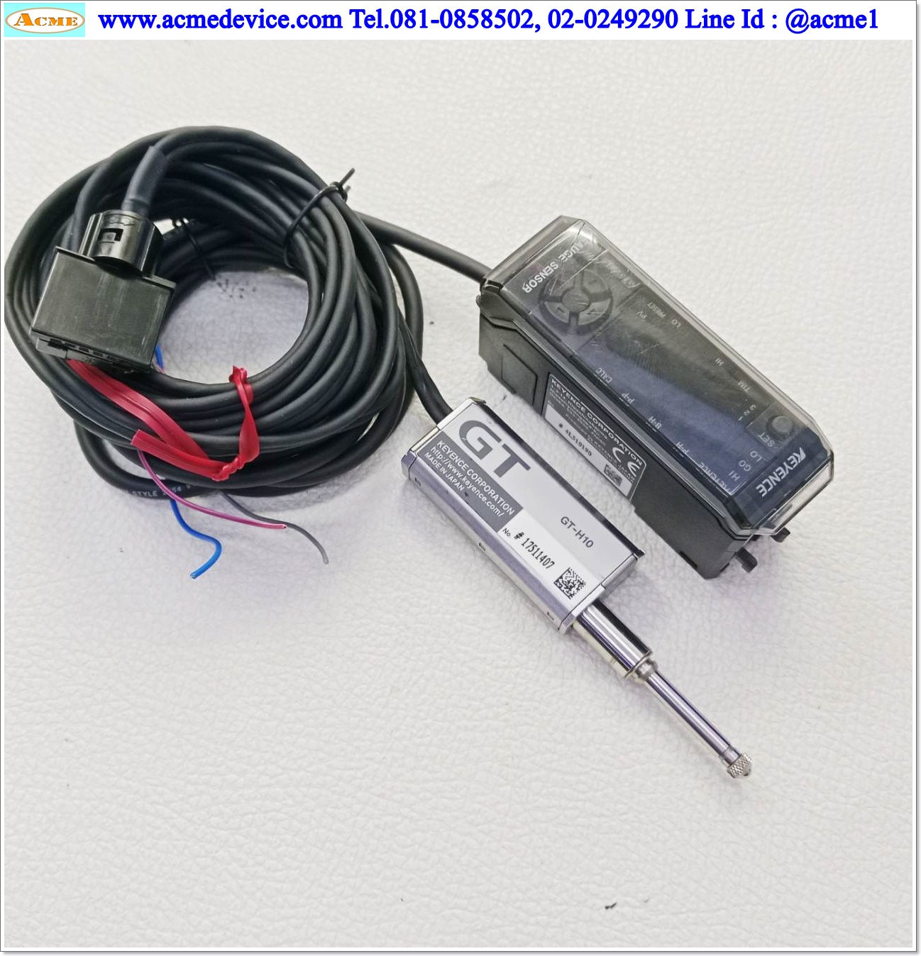 Contact Sensor Keyence รุ่น GT-71A, NPN & Sensor Head GT-H10, ระยะ 10mm