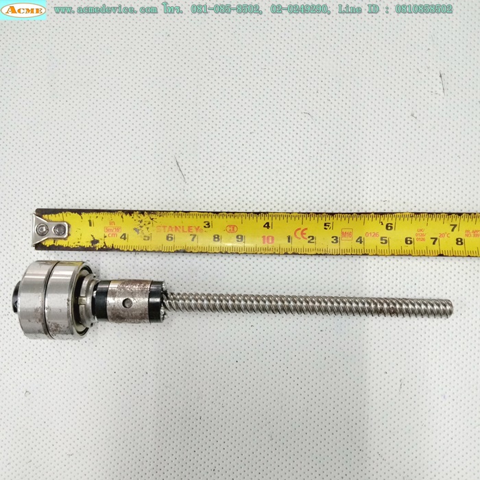 Ball Screw ขนาดเพลา 8 mm. x 175 mm., stroke 115 mm., Pit 10 mm.