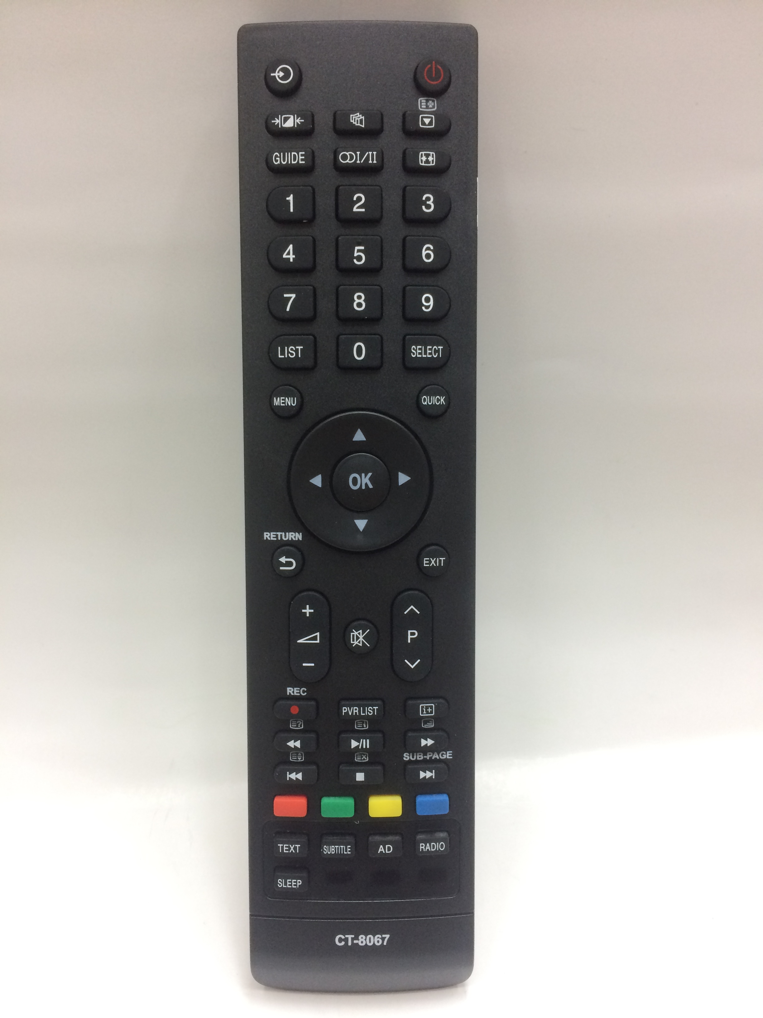 รีโมททีวี Toshiba รุ่น 8067