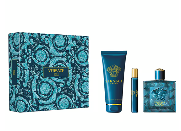น้ำหอมเวอซาเช่ VERSACE EROS MEN Gift Set EDT 100ml + 10ml + Shower Gel 150ml