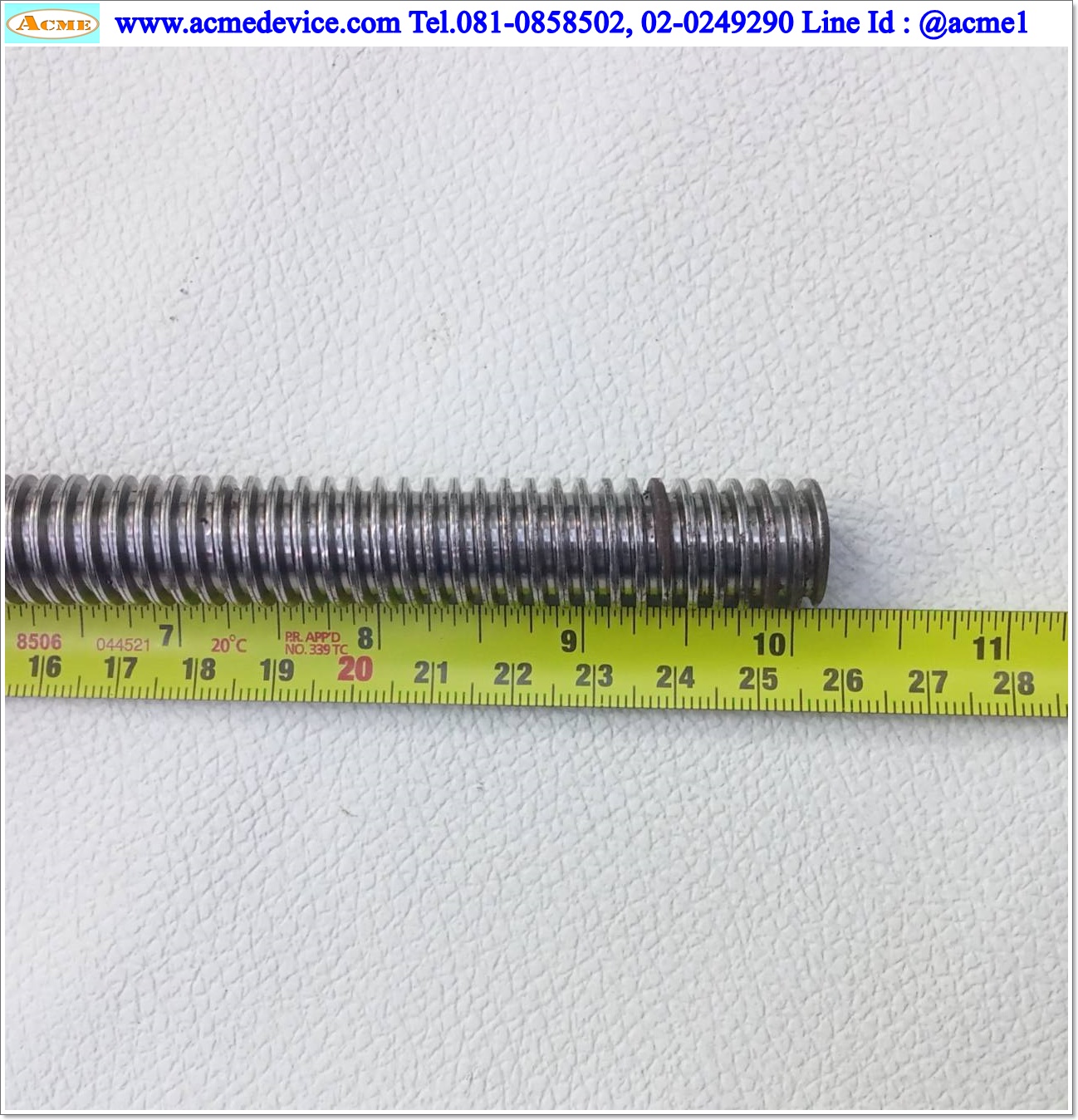 Ball Screw แกนโต 16 mm. x 350 mm., Stroke 260 mm., Pit 5