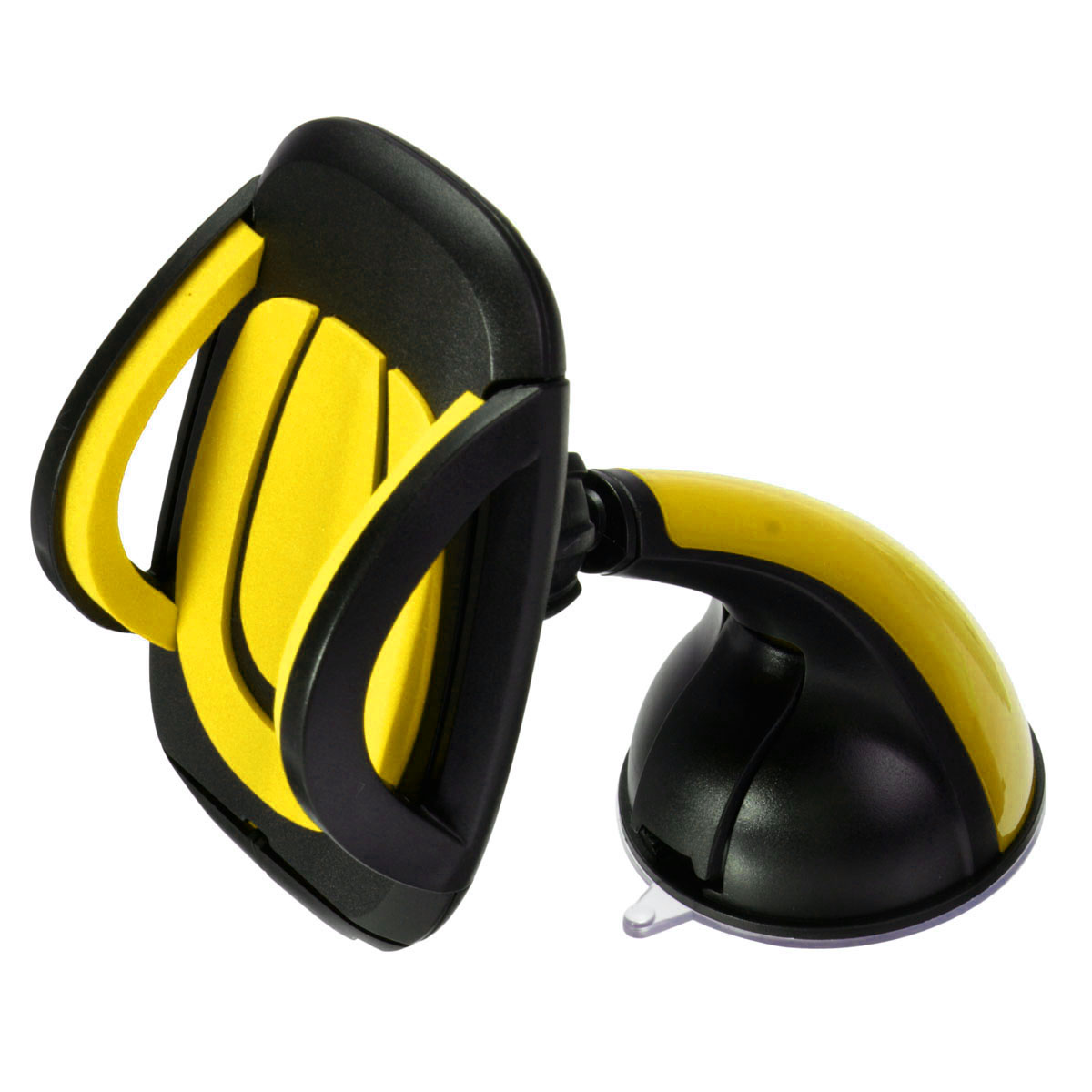 ที่หนีบ/จับ มือถือในรถ แบบดูดติดกระจกรถยนต์ คุณภาพเยี่ยม( สีเหลือง)