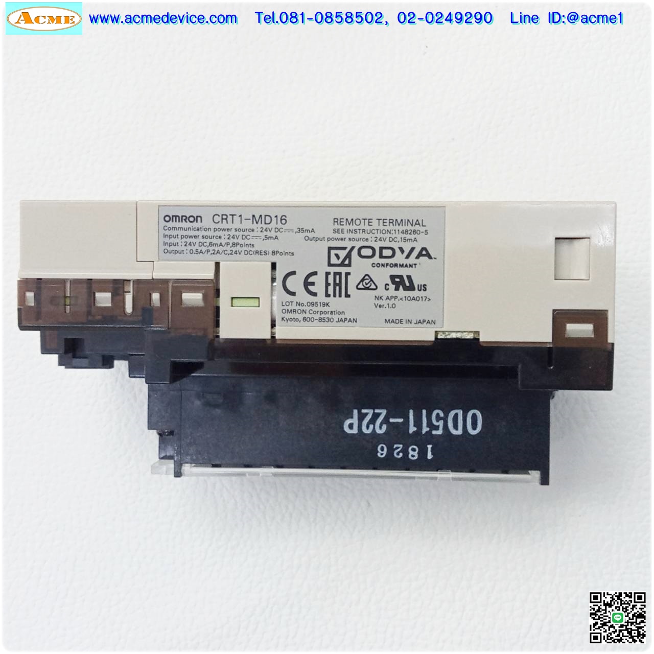 Remote Terminal Omron รุ่น CRT1-MD16, I/O unit