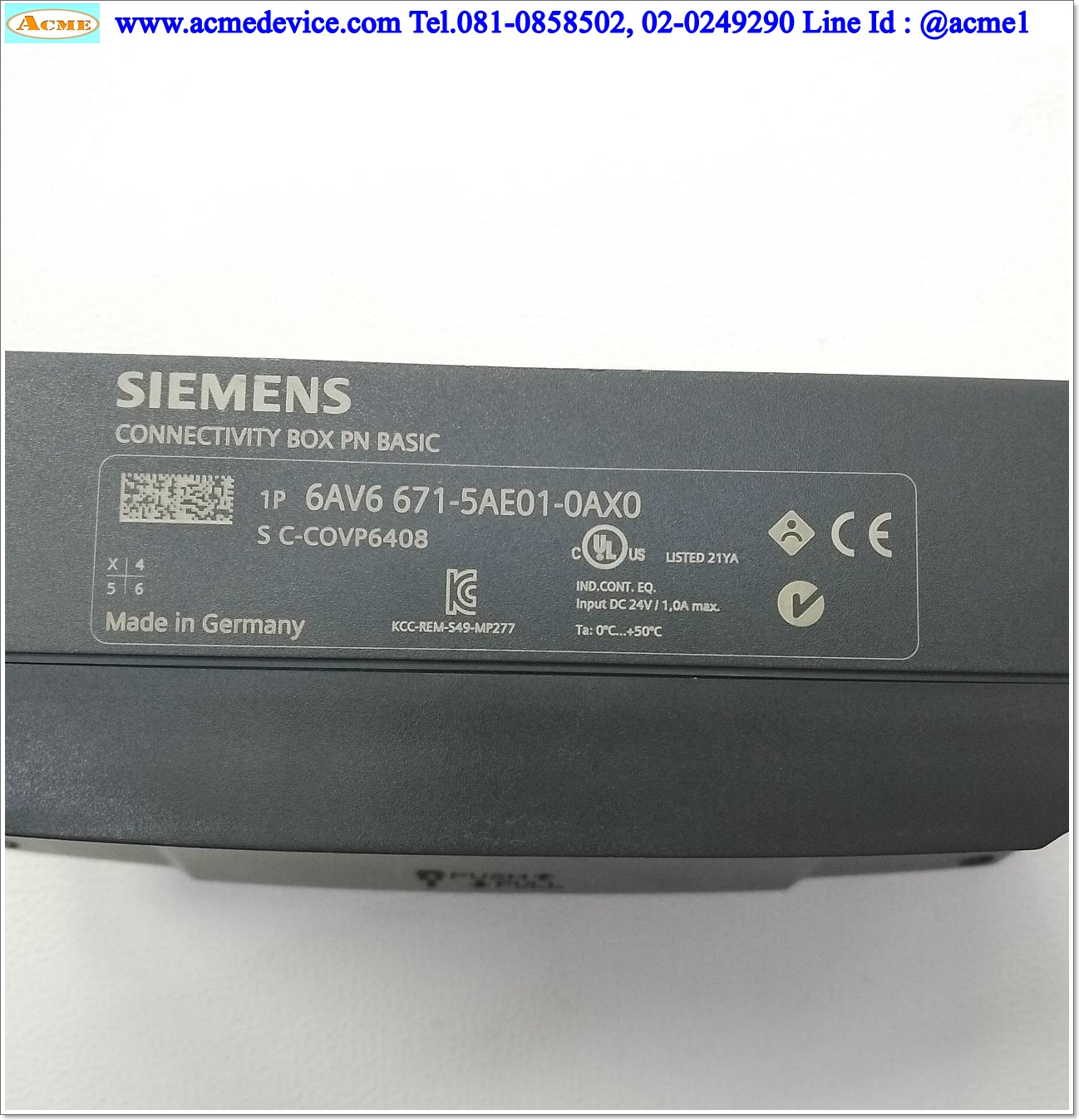 Connectivity Box PN Basic (Profinet) Siemens รุ่น 6AV6 671-5AE01-0AX0, For Mobile Panels (PROFINET), 24 VDC, 10W
