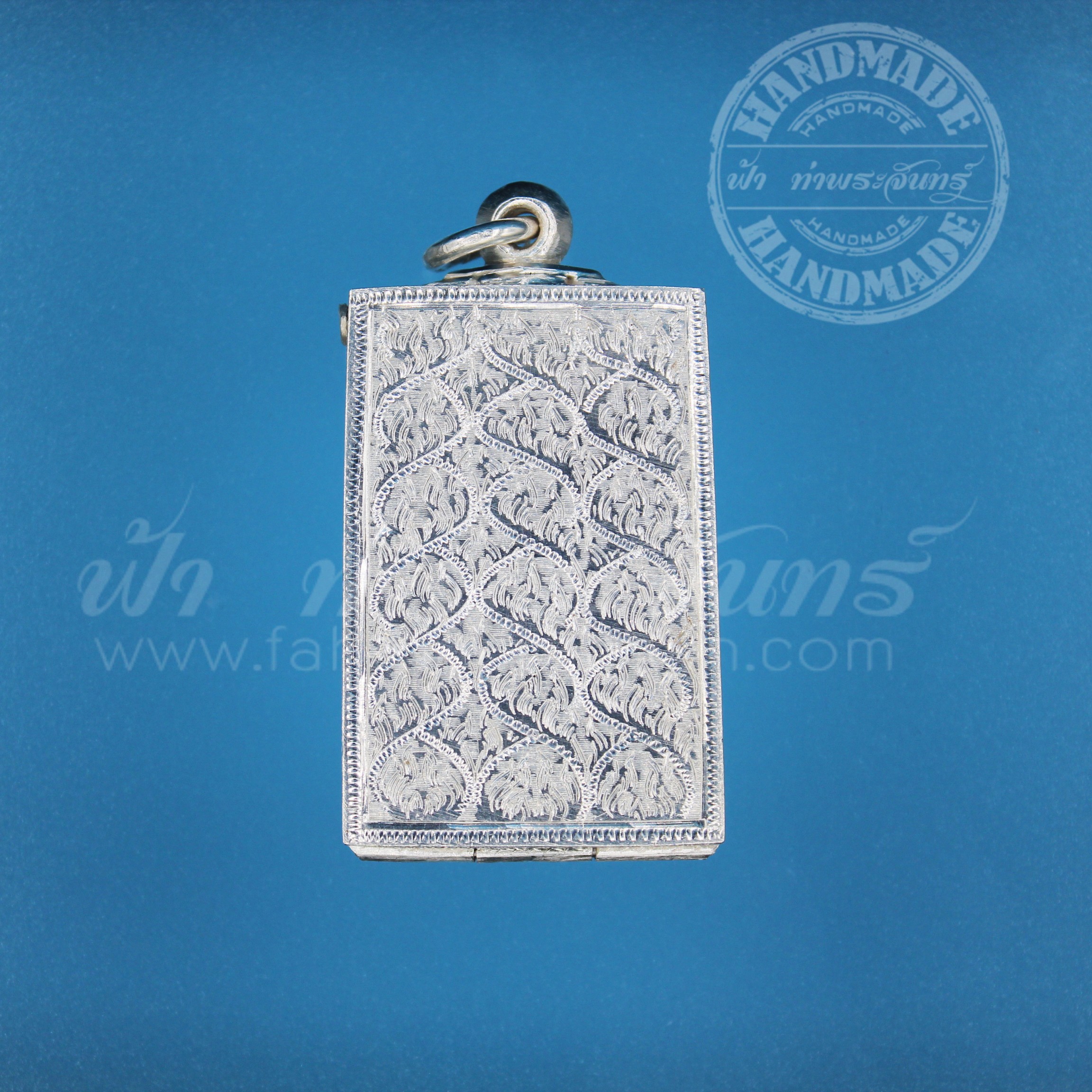 ตลับสมเด็จ ปิดหลัง เงินแกะลาย 92.5%