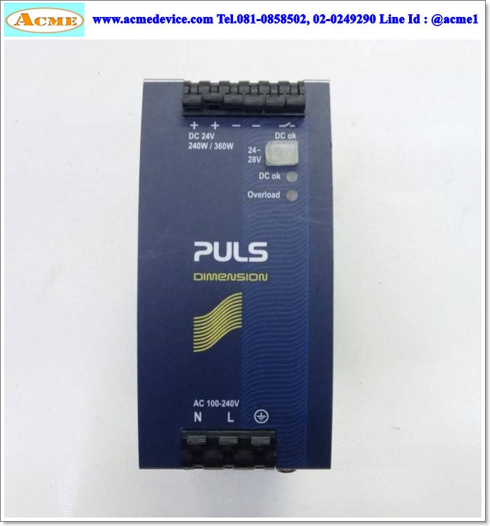 Power Supply Puls รุ่น QS10.241, Output 24-28V, 10-9A, 240W