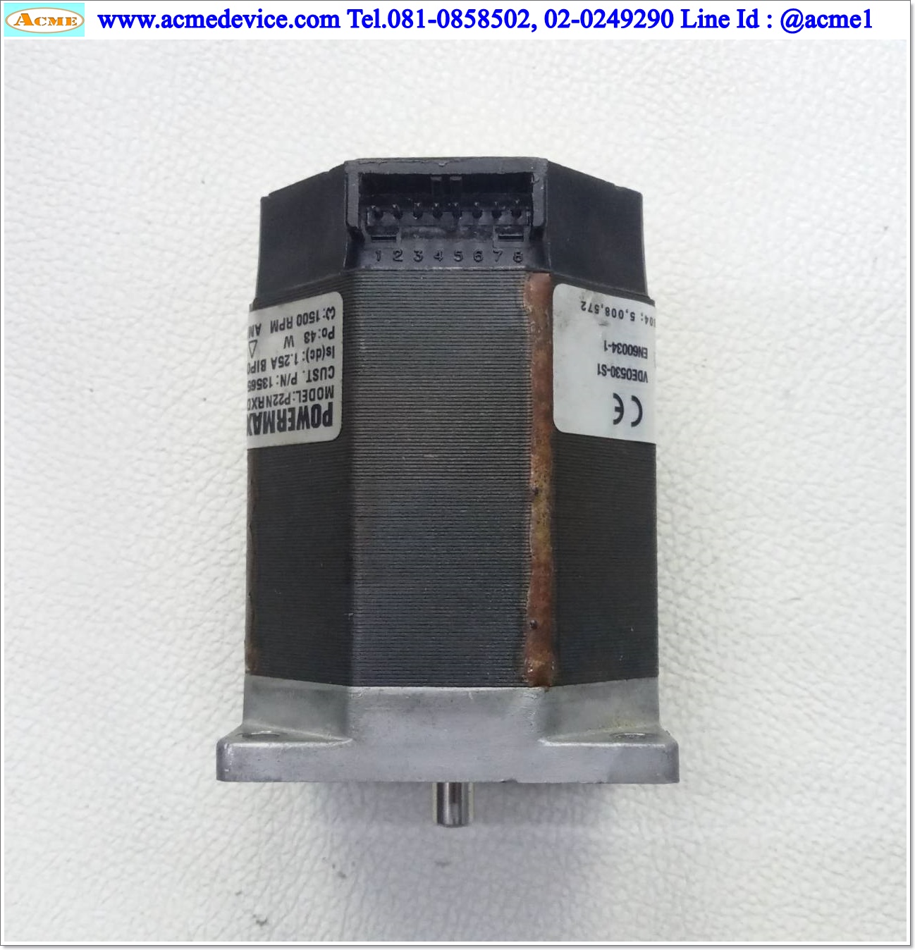 Stepping Motor Pacific Scientific รุ่น P22NRXD-LSN-NS-03, 43W, 1.25A
