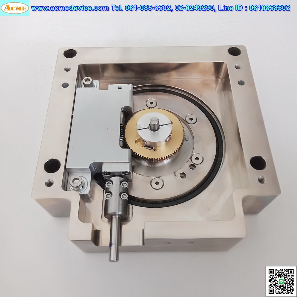 แกนสําเร็จรูป Rotary ??? รุ่น ???, ขนาด 150x155x55 mm, หมุน 360 องศา, Ratio 1:80/ชุดรางประกบเม็ดลูกปืนขนาด 90x245x52 mm, stroke 165 mm