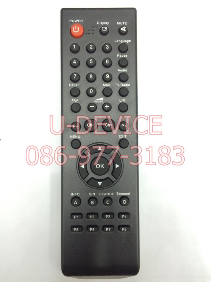 รีโมทจาน DTV รุ่นดำ