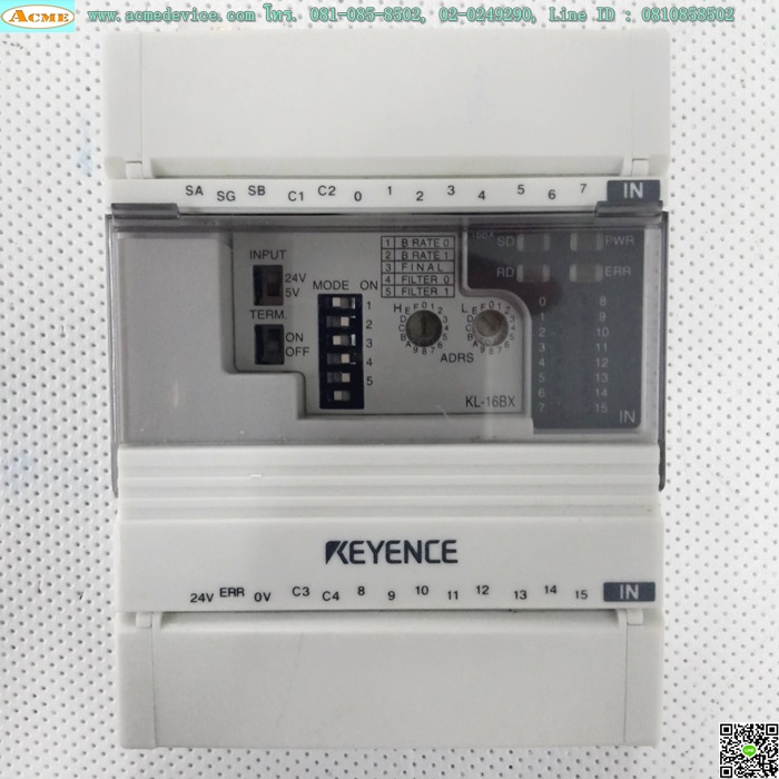 Screw Terminal Block Keyence รุ่น KL-16BX, 16 Point (kv-7000 series)