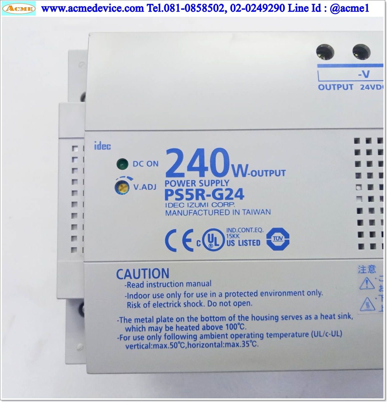 Power Supply Idec รุ่น PS5R-G24, Output 24V, 10A, 240W