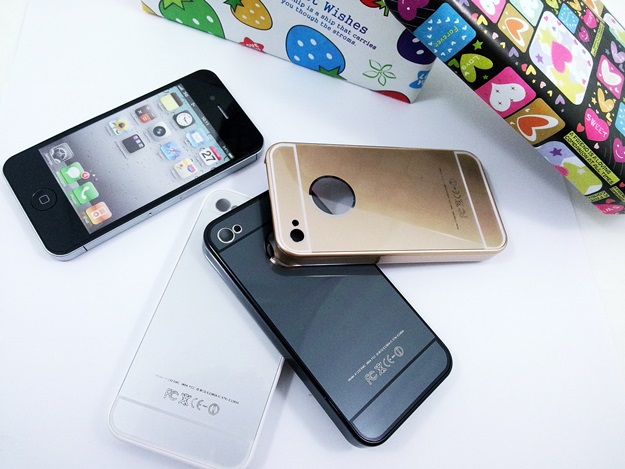 เคสสำหรับโทรศัพท์มือถือ iphone 5/5s แบบฝาหลัง สี ดำ,ทอง,ขาว