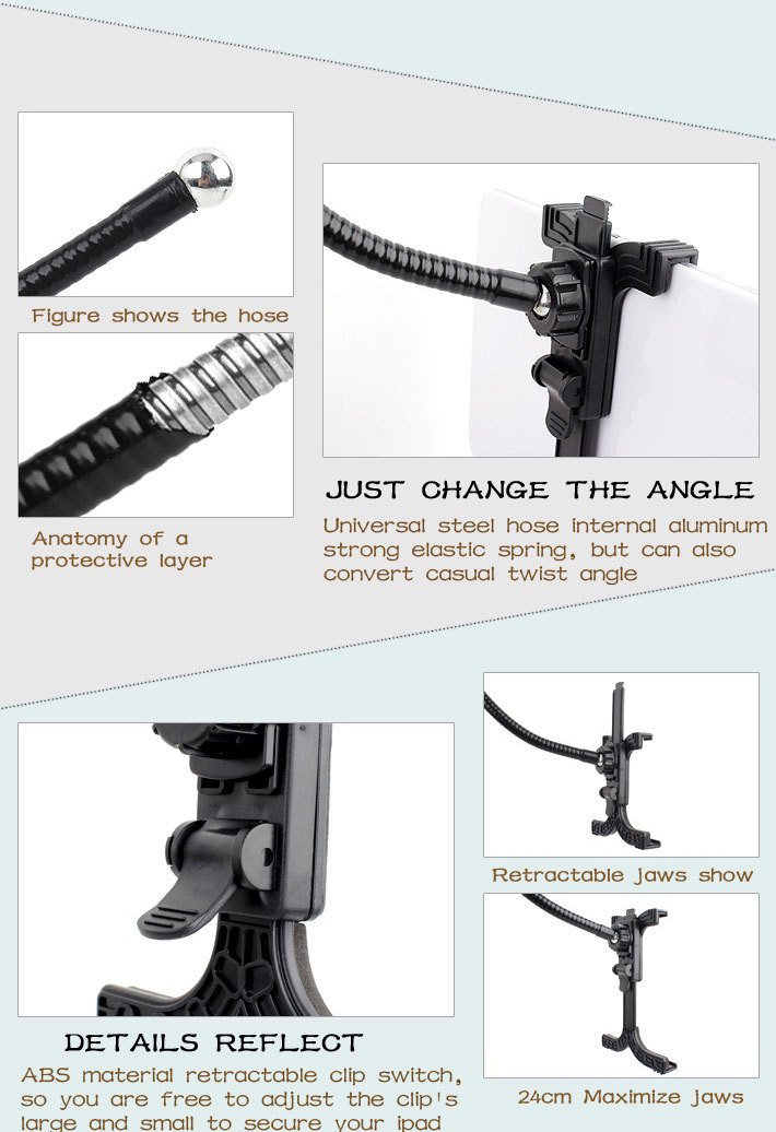 ที่หนีบ/จับ iPad หรือ Tablet (Universal Tablet Holder) (สีดำ)