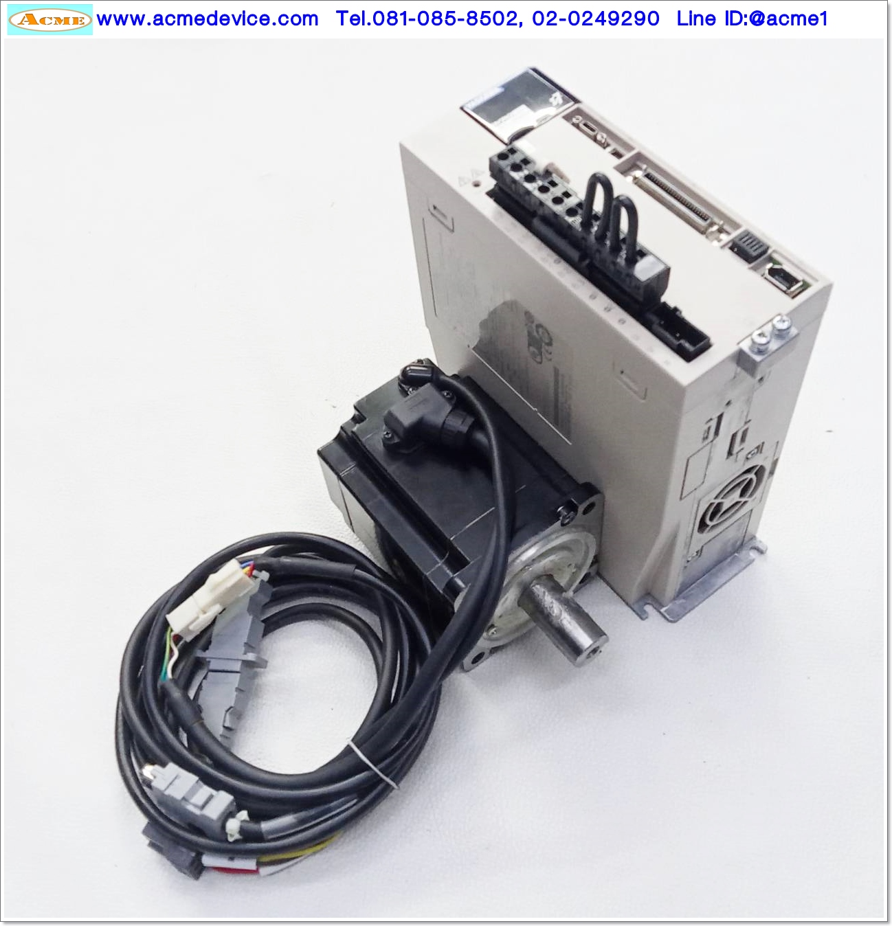 Servo Drive Yaskawa รุ่น SGD7S-5R5A00A002 & Motor SGM7J-08AFC6S, 750W