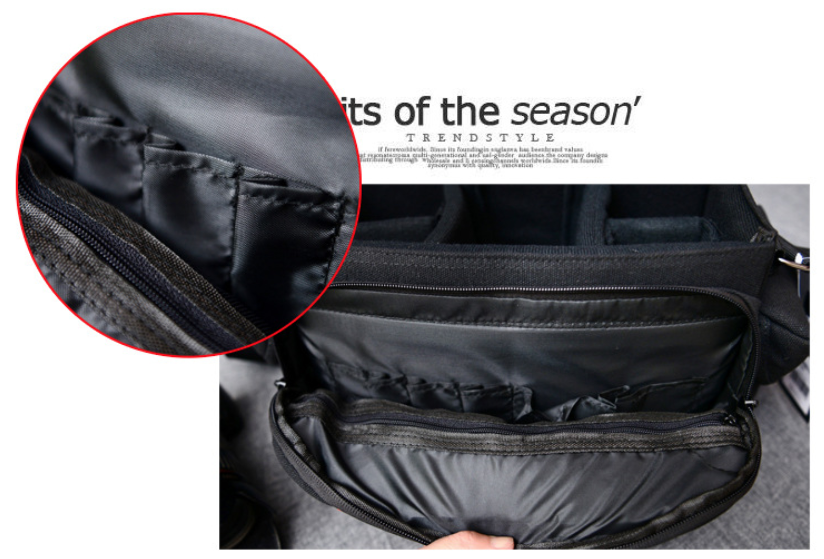 กระเป๋าใส่กล้อง CANON รุ่น Vintage สำหรับใส่กล้องDslr และเลนส์