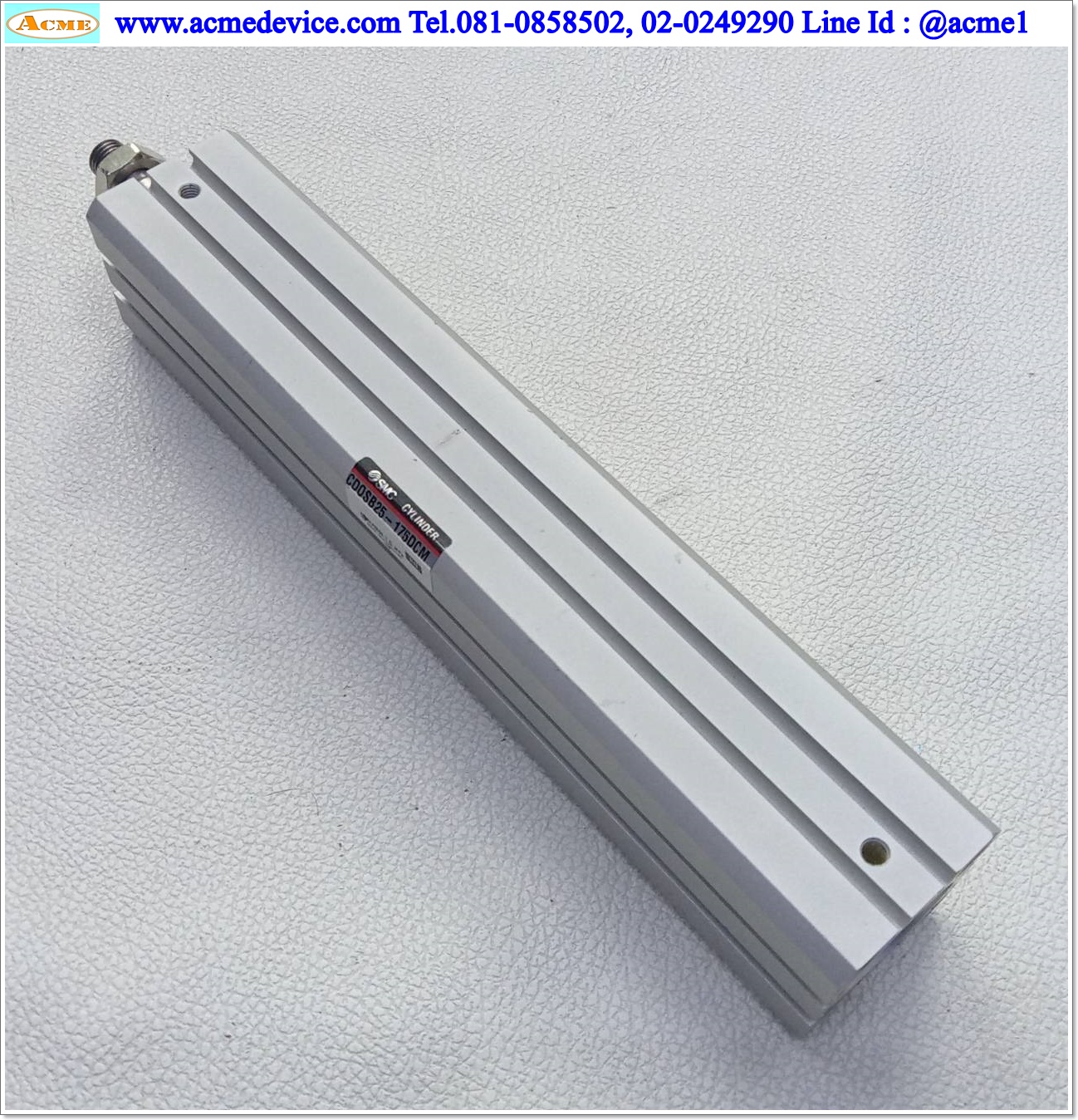 Air Cylinder SMC รุ่น CDQSB25-175DCM, Bore 25 mm., Stroke 175 mm.