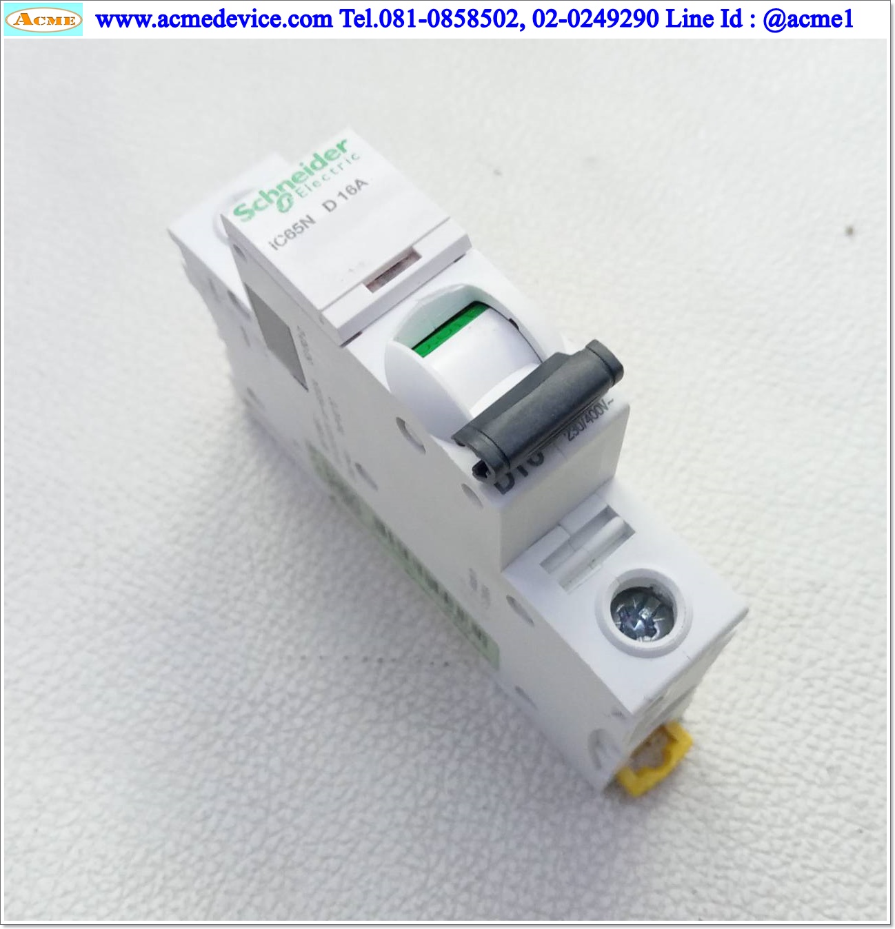 Breaker 1P Schneider รุ่น iC65N D 16A