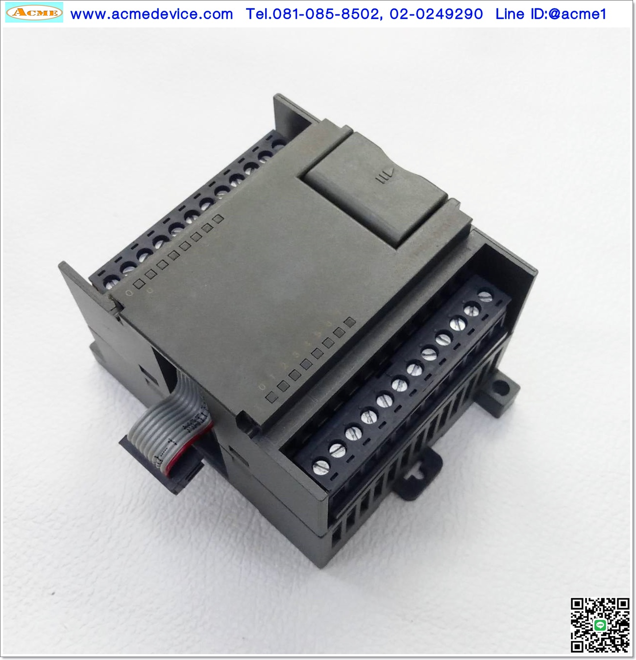 PLC Siemens รุ่น EM223, 6ES7223-1PH22-0XA0, DC/Relay (ไม่มีฝาปิด)