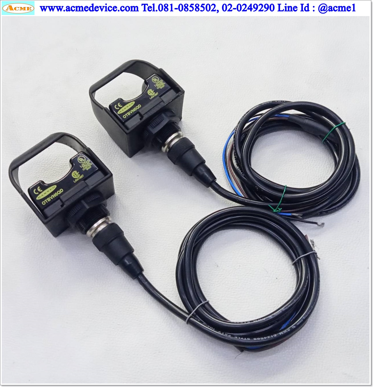 Photoelectric Sensor Banner Touch Button รุ่น OTBVN6QD (Complementary NPN (sinking) outputs)