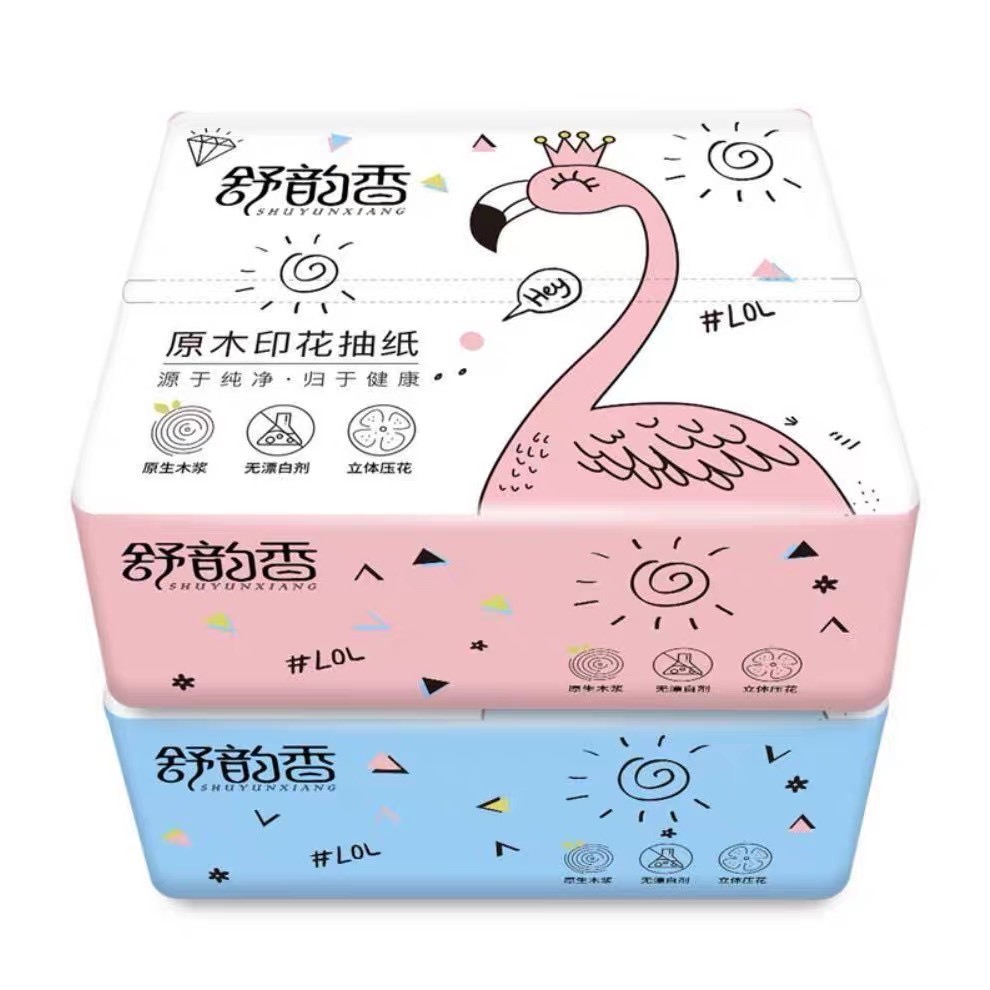 (สินค้าสำหรับเพิ่มยอดให้ถึงขั้นต่ำ) ทิชชูแห้ง ห่อสั้น สุ่มลาย 6ห่อ ราคา 21