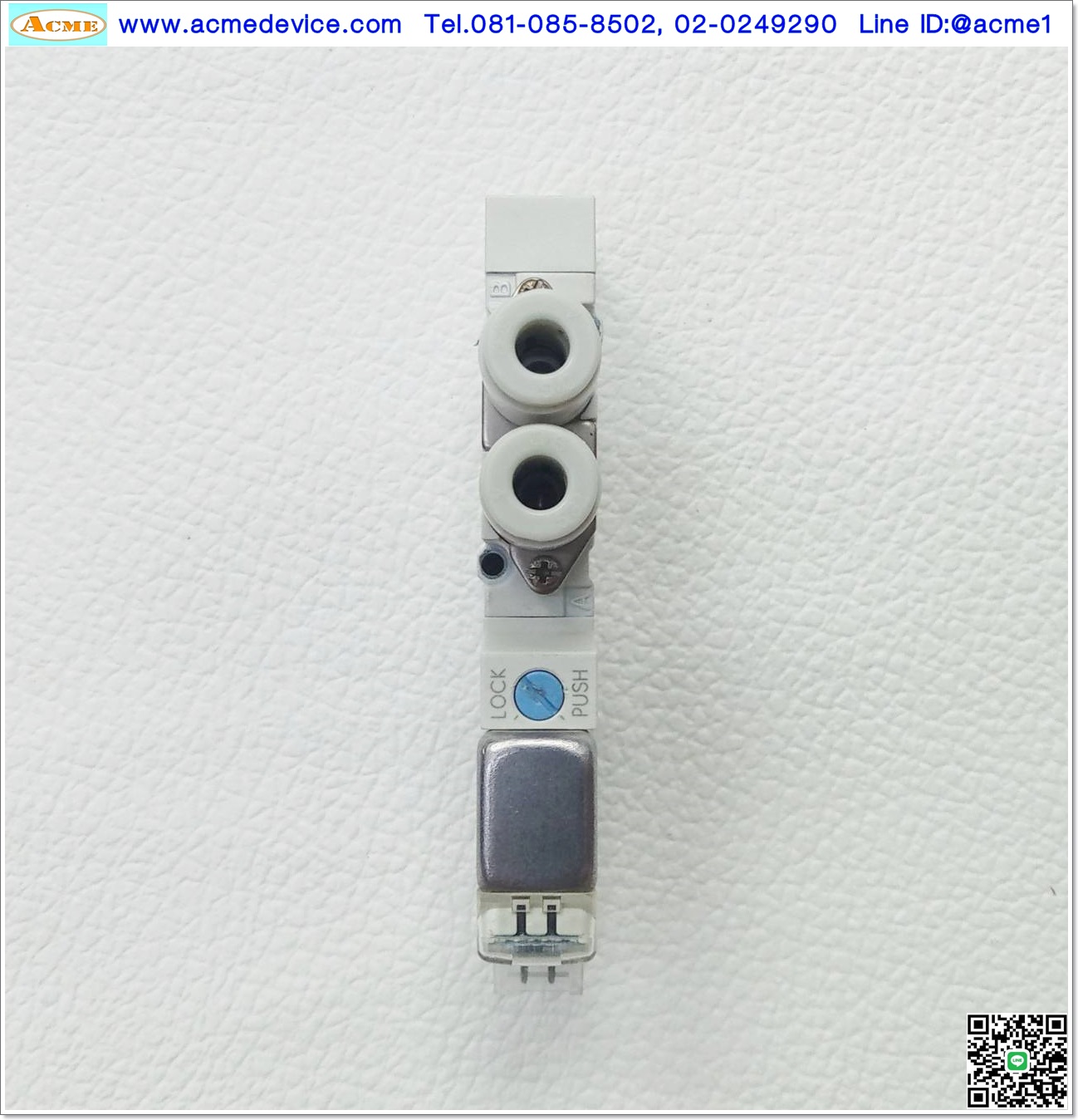 Solenoid Valve SMC รุ่น SY3120-6LZD-C4, 5/2, 2-position single, coil 12Vdc