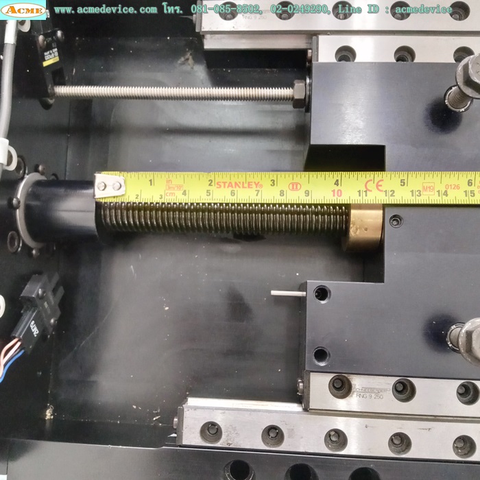 แกนสําเร็จรูป Reed Screw ??? รุ่น ???, ขนาด 235 mm x 410 mm, เพลาโต 16 mm, Stroke 100 mm, Pit 2 mm & Motor M2-3424-D