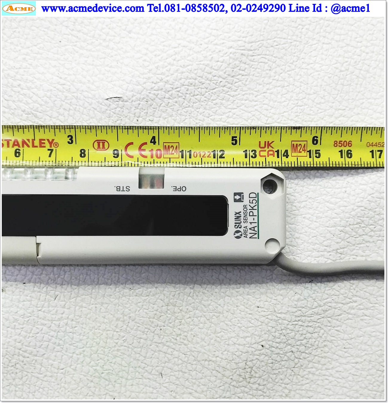 Area Sensor SUNX รุ่น NA1-PK5, NA1-PK5P + NA1-PK5D, ยาว 140 mm., ระยะ 0.1 to 1.2 M, NPN