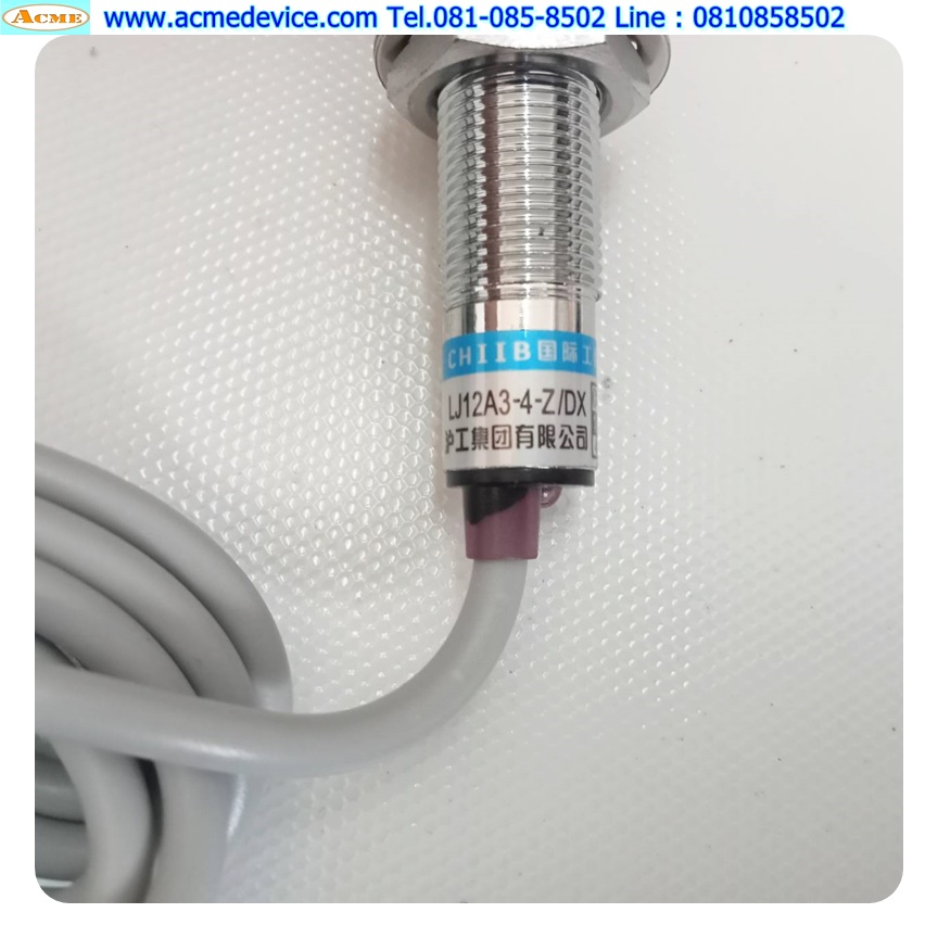 Proximity รุ่น LJ12A3-4-Z/DX, M12 ระยะ 4mm, 2wire, NC, Unshielded, Inductive