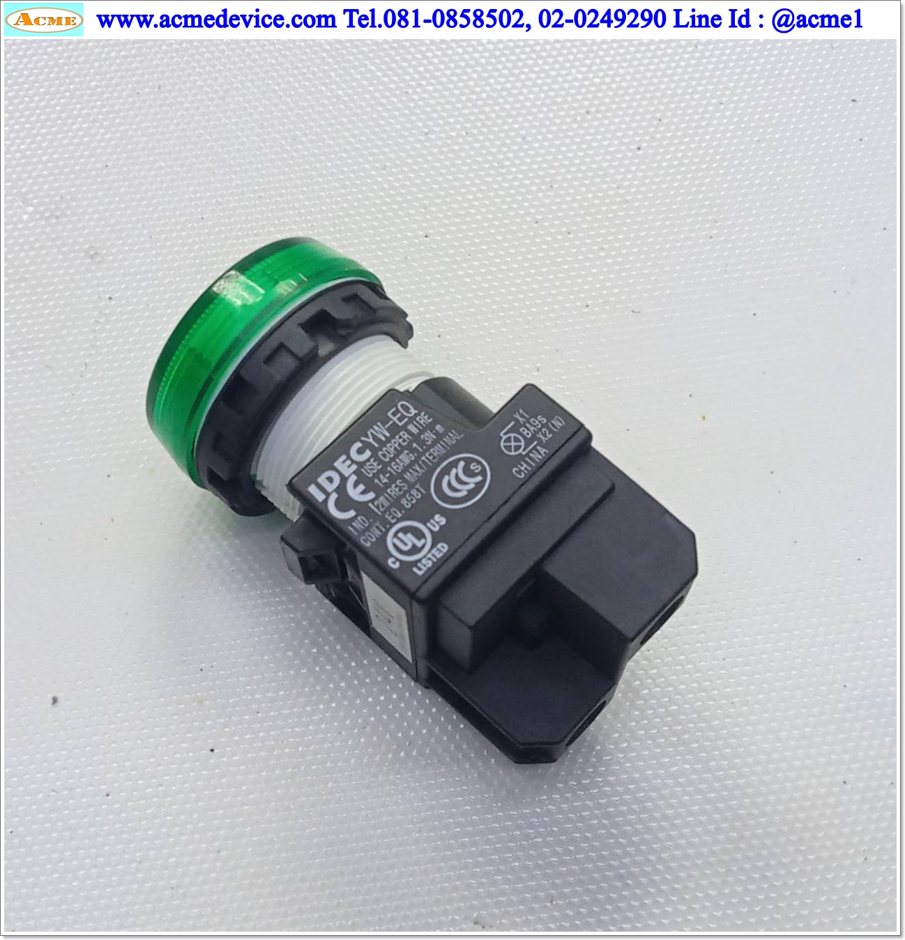Pilot Lamp Idec รุ่น YW1P-1EQ4G, 24V