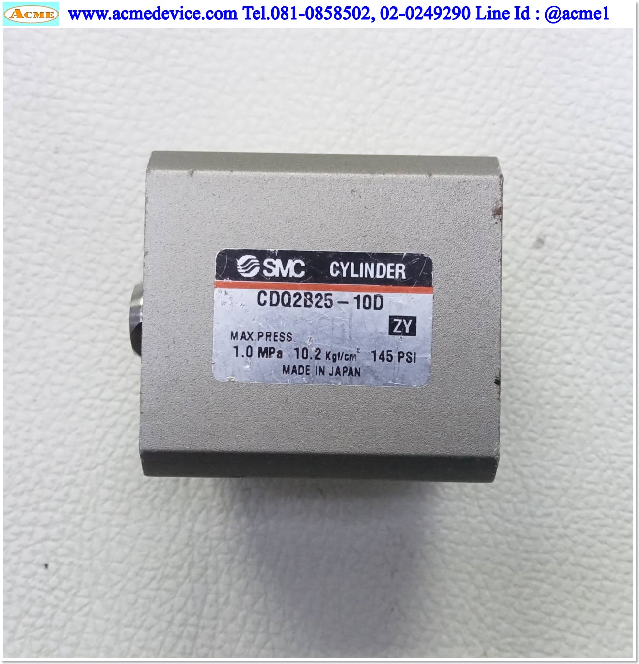 Air Cylinder SMC รุ่น CDQ2B25-10D, Bore 25 mm., Stroke 10 mm.